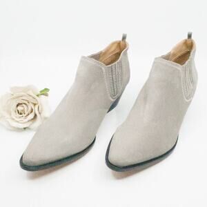 NEW Schutz Jacqueline Suede Bone Ankle Booties - Size 10.5